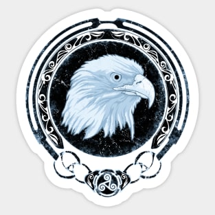 Celtic Falcon Zodiac Sticker